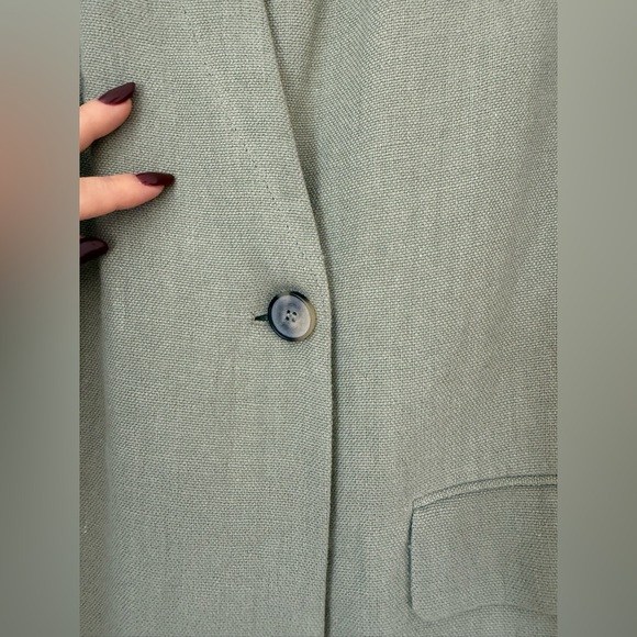 Zara Women's Sage Green Blazer Coat - Picture 5 of 14